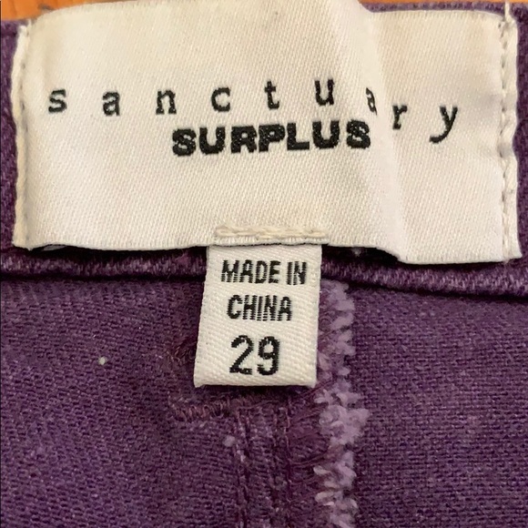 Sanctuary purple stretchy jeans - Picture 2 of 3
